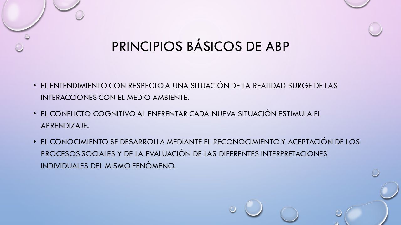 principios básicos de ABP