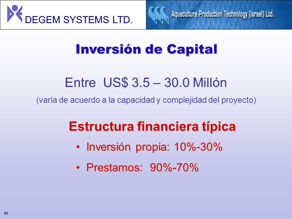(varía de acuerdo a la capacidad y complejidad del proyecto)