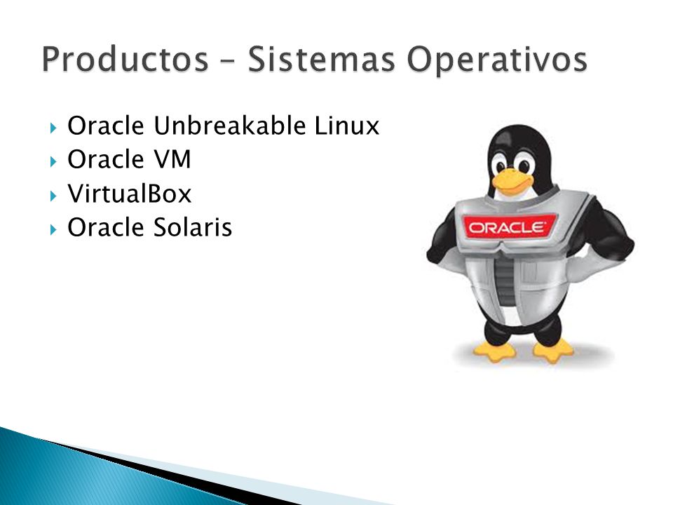 Productos – Sistemas Operativos