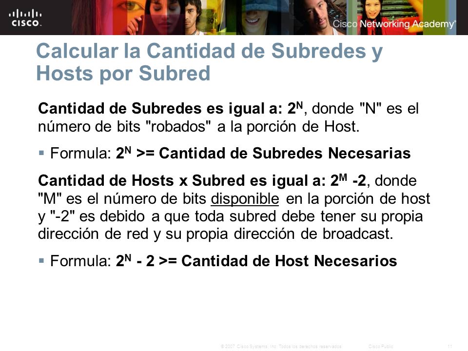 Calcular la Cantidad de Subredes y Hosts por Subred