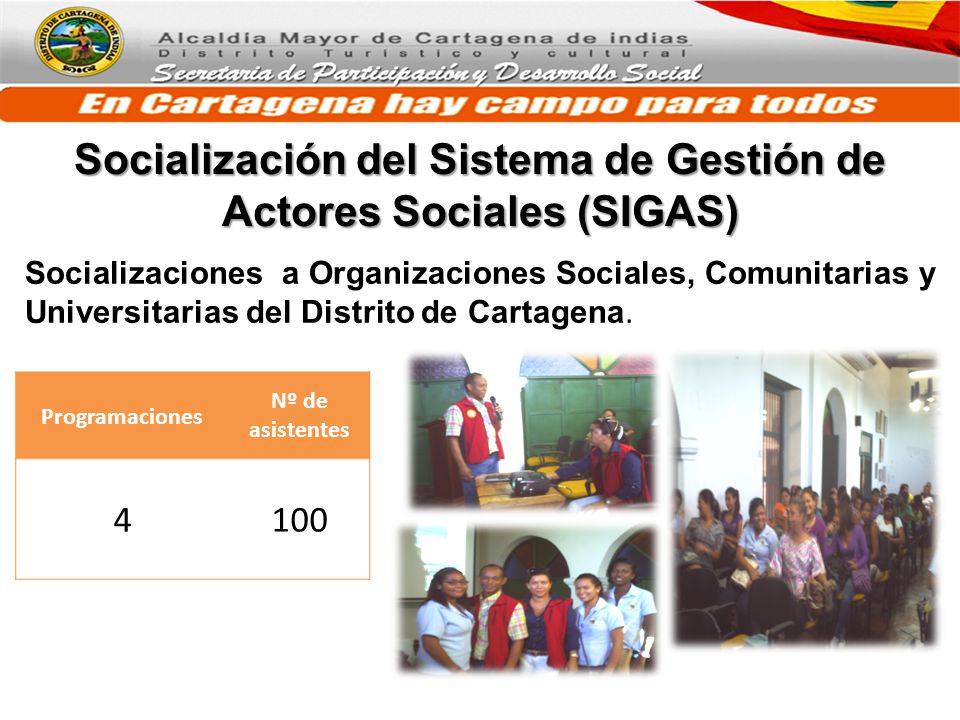 Socialización del Sistema de Gestión de Actores Sociales (SIGAS)