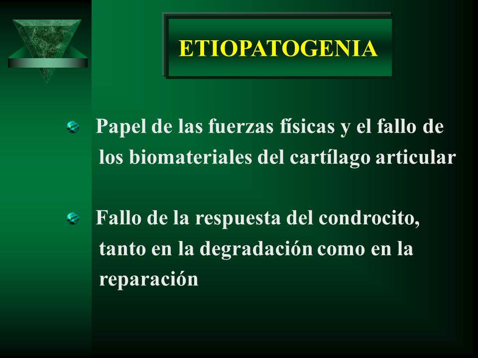 ETIOPATOGENIA Papel de las fuerzas físicas y el fallo de