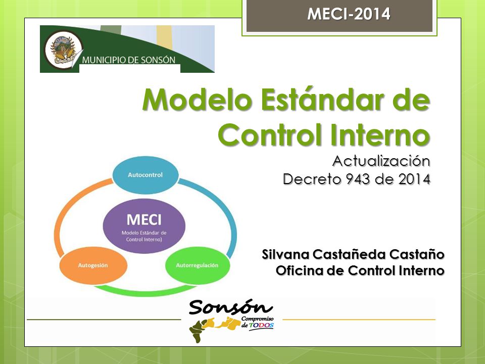 Modelo Estándar de Control Interno Actualización Decreto 943 de 2014