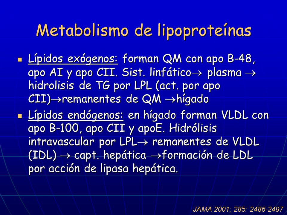Metabolismo de lipoproteínas