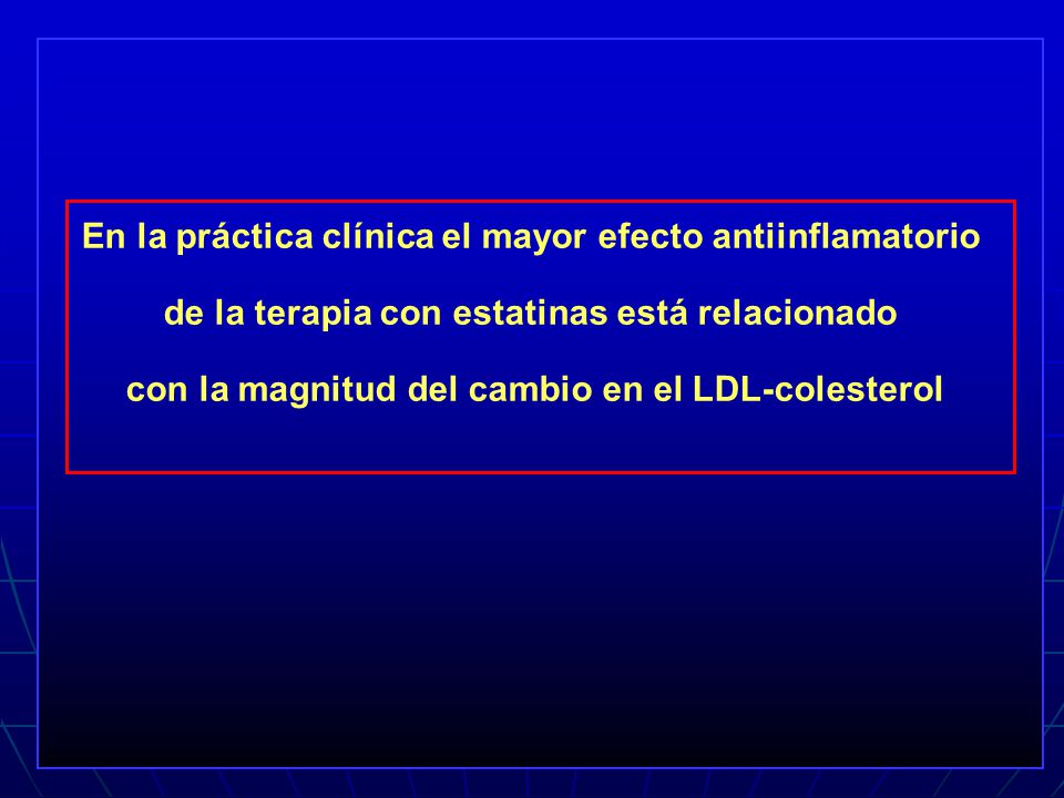 En la práctica clínica el mayor efecto antiinflamatorio