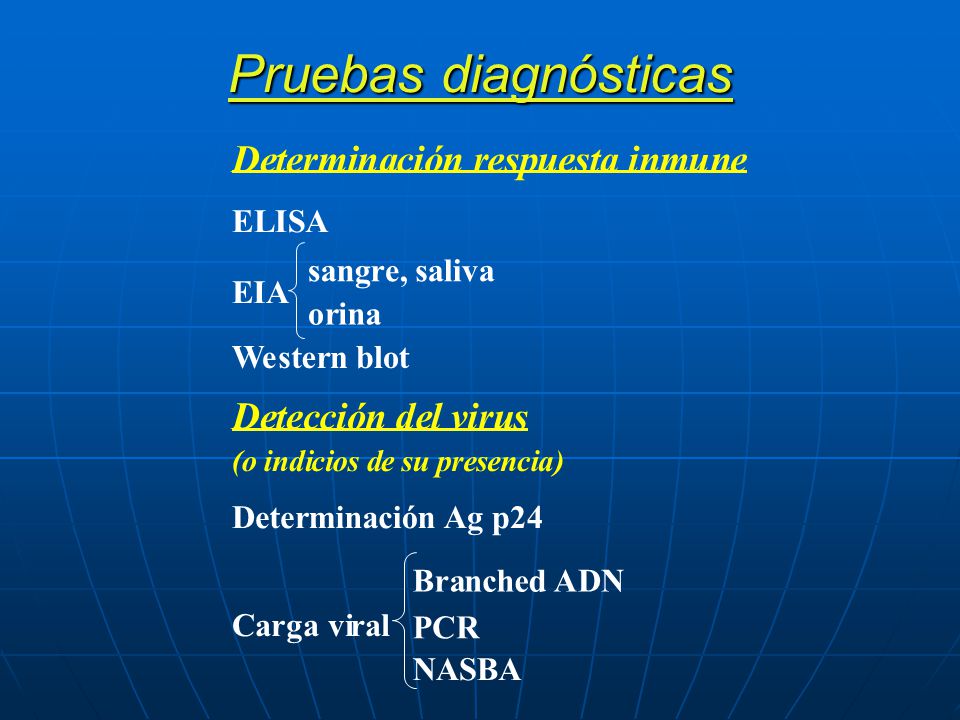 Pruebas diagnósticas De t e rmi na c ió n r esp u st a in m un De t ec