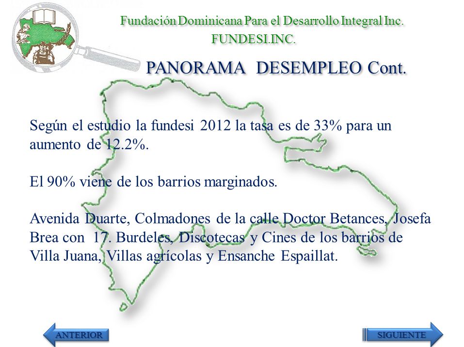 PANORAMA DESEMPLEO Cont.