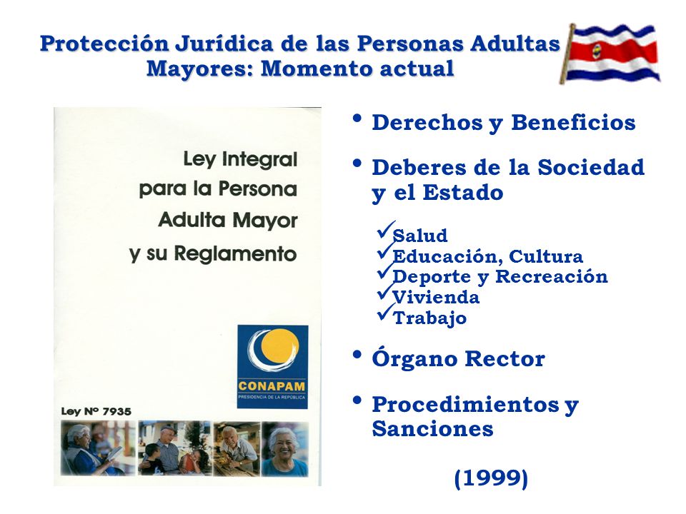 Protección Jurídica de las Personas Adultas Mayores: Momento actual