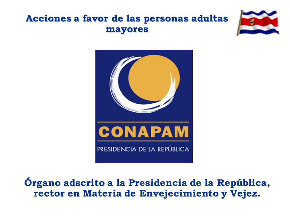 Acciones a favor de las personas adultas mayores