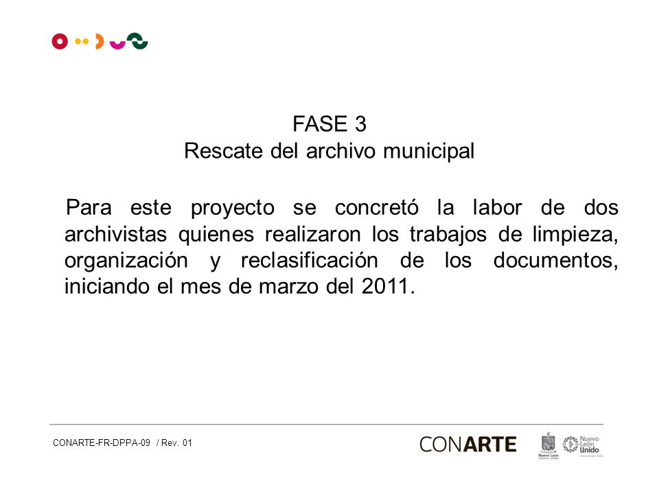 Rescate del archivo municipal