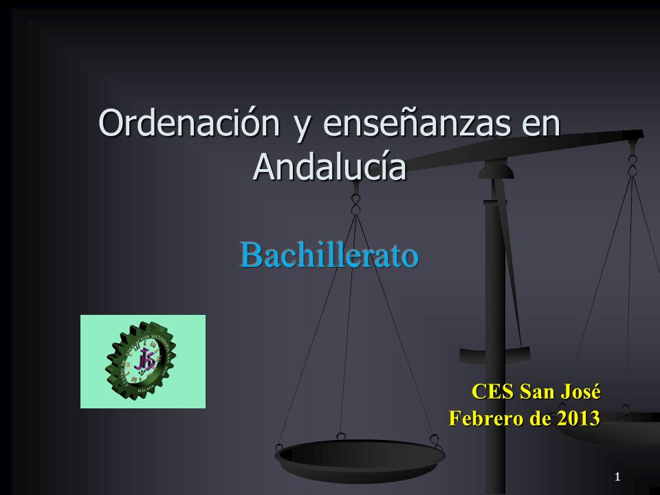 Ordenación y enseñanzas en Andalucía Bachillerato