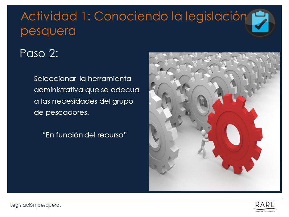 Actividad 1: Conociendo la legislación pesquera