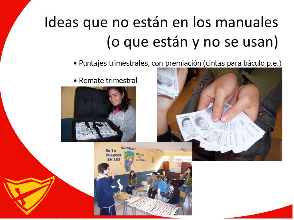 Ideas que no están en los manuales (o que están y no se usan)