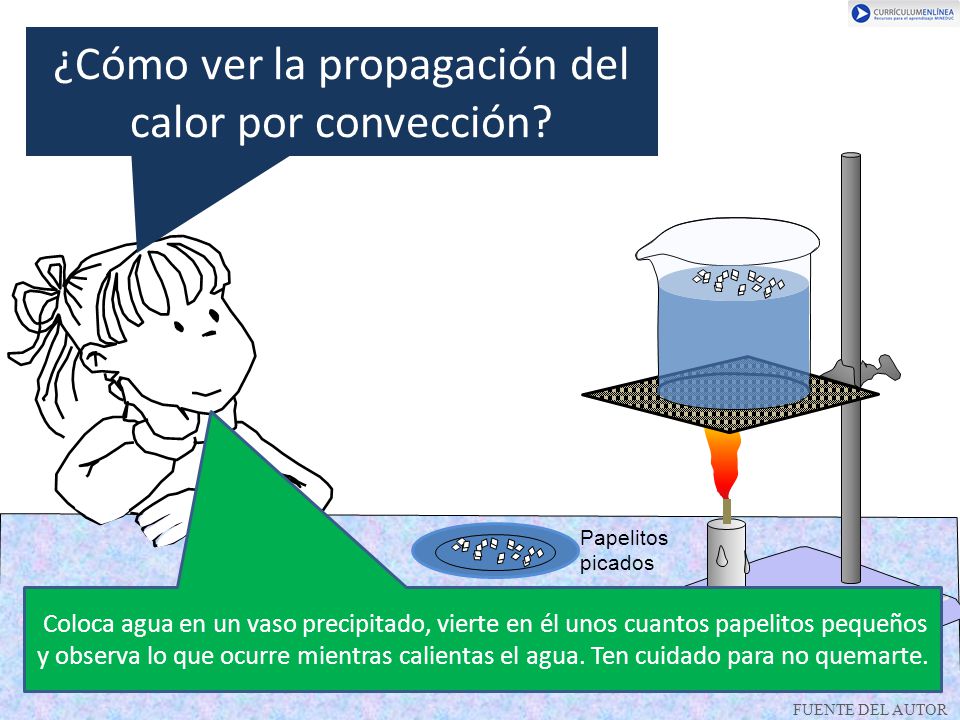 ¿Cómo ver la propagación del calor por convección