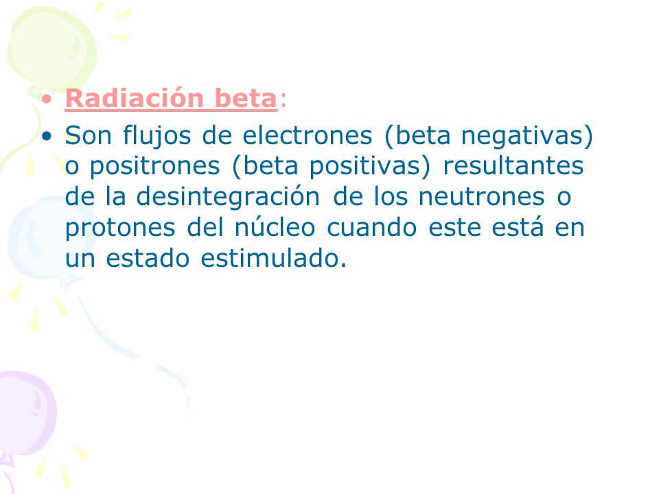 Radiación beta: