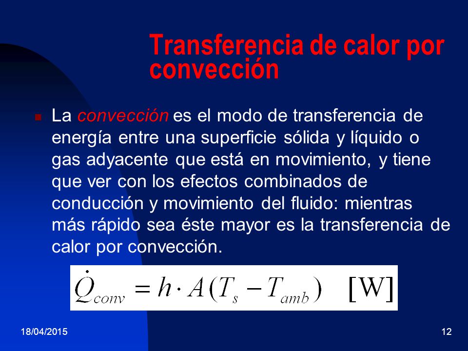 Transferencia de calor por convección