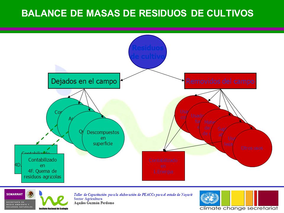 BALANCE DE MASAS DE RESIDUOS DE CULTIVOS