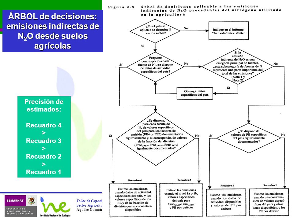 ÁRBOL de decisiones: emisiones indirectas de N2O desde suelos agrícolas
