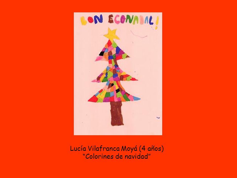 Lucía Vilafranca Moyá (4 años) Colorines de navidad