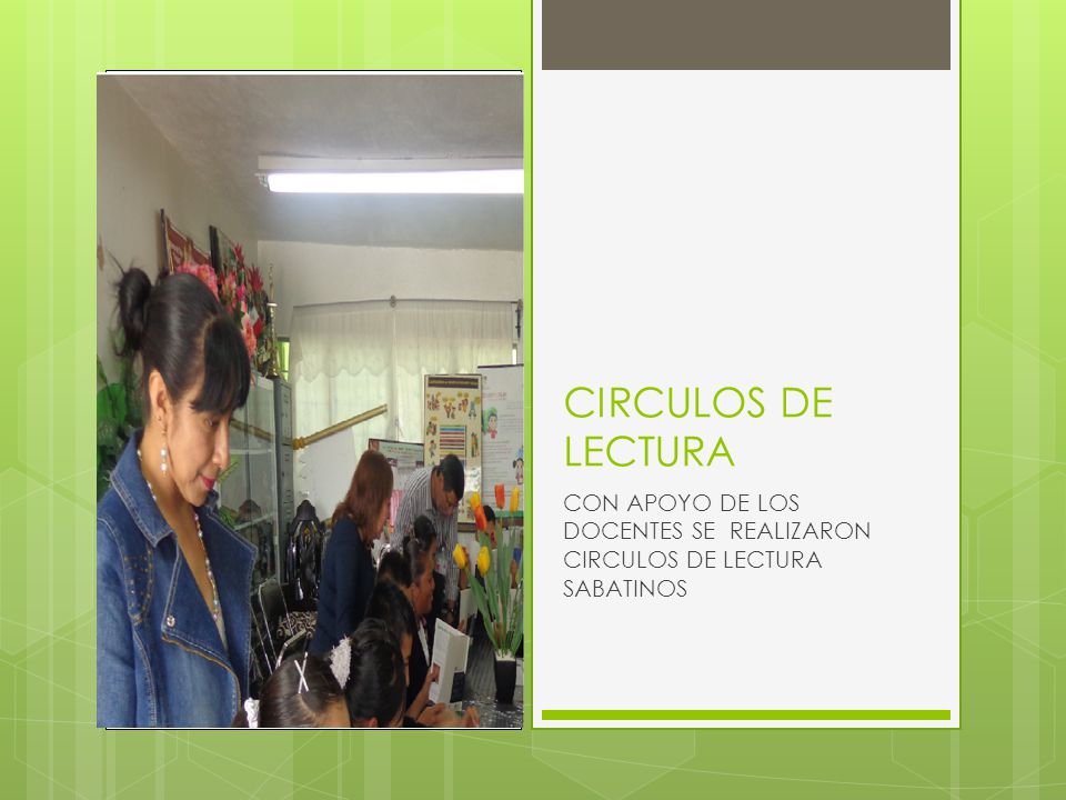 CIRCULOS DE LECTURA CON APOYO DE LOS DOCENTES SE REALIZARON CIRCULOS DE LECTURA SABATINOS