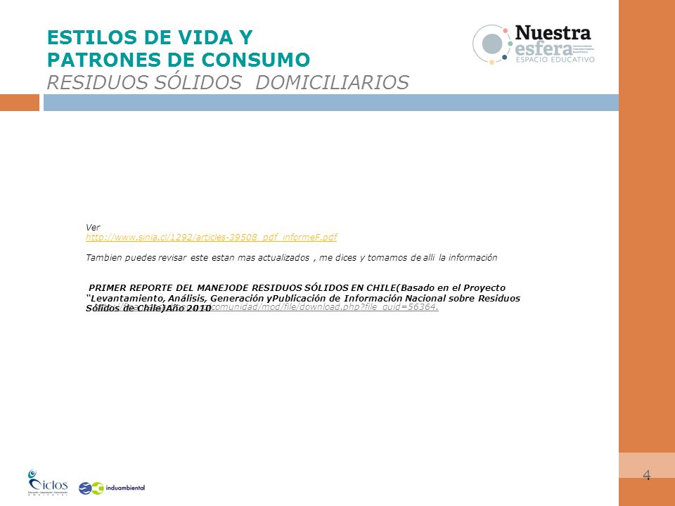 ESTILOS DE VIDA Y PATRONES DE CONSUMO RESIDUOS SÓLIDOS DOMICILIARIOS