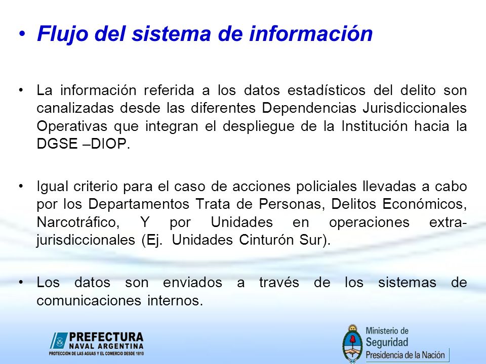 Flujo del sistema de información