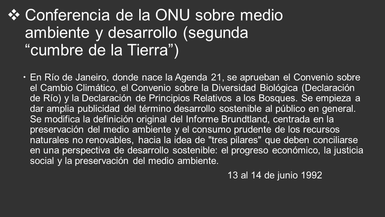 Conferencia de la ONU sobre medio ambiente y desarrollo (segunda cumbre de la Tierra )