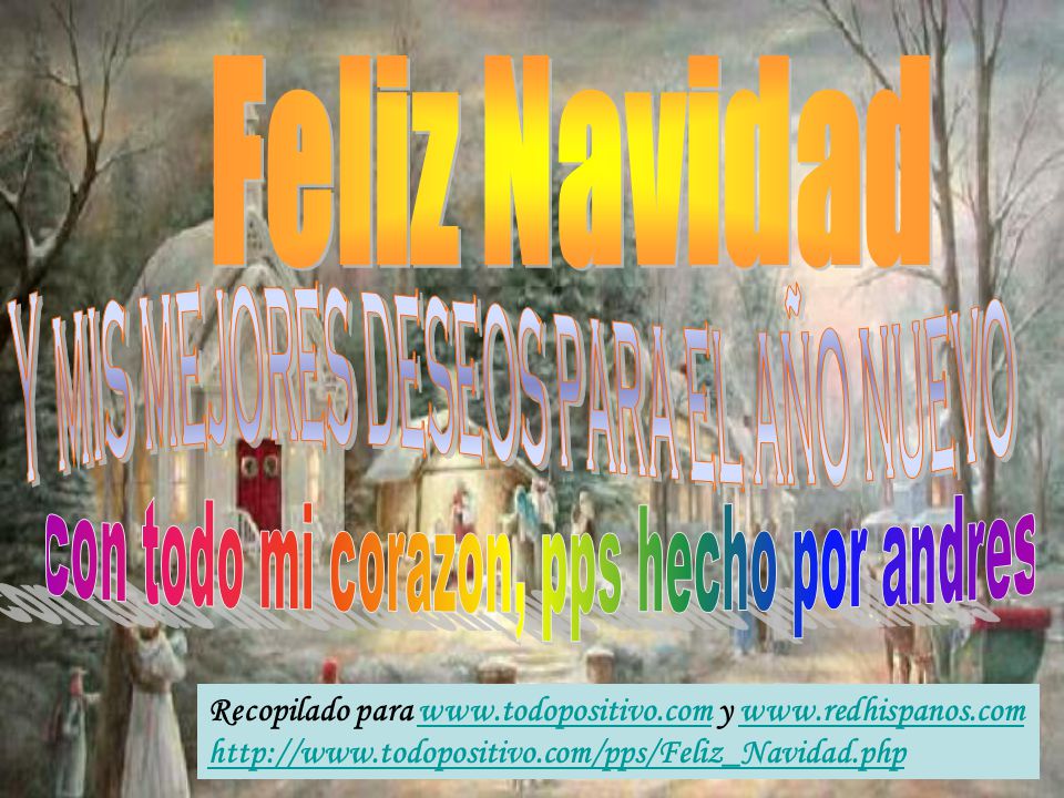 Feliz Navidad Y mis mejores deseos para el año nuevo