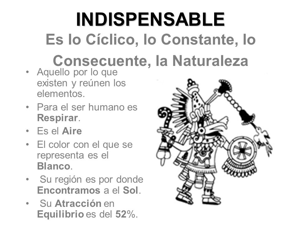 INDISPENSABLE Es lo Cíclico, lo Constante, lo Consecuente, la Naturaleza