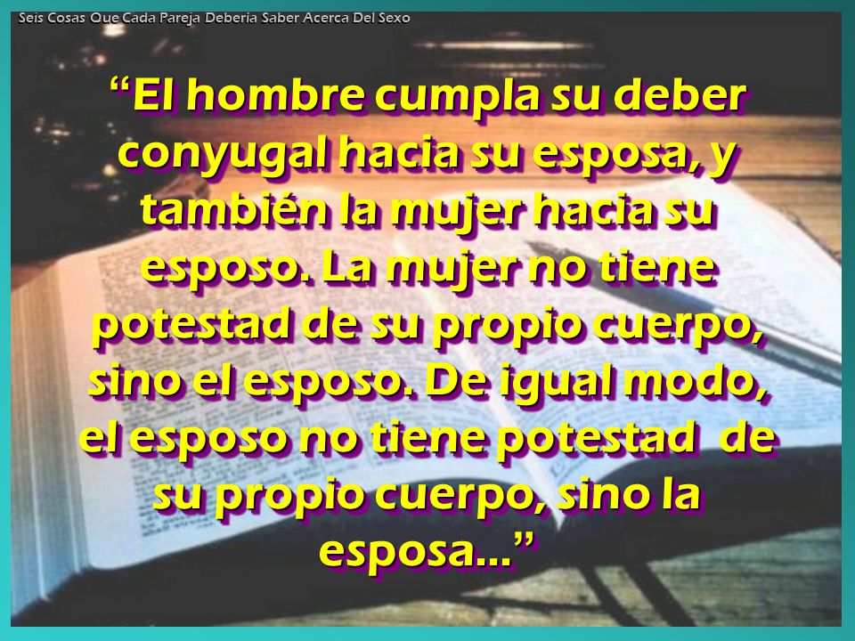 Seis Cosas Que Cada Pareja Debería Saber Acerca Del Sexo