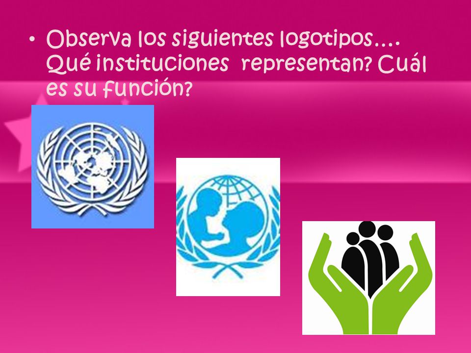 Observa los siguientes logotipos…. Qué instituciones representan