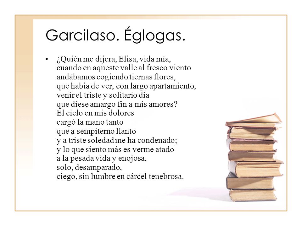 Garcilaso. Églogas.