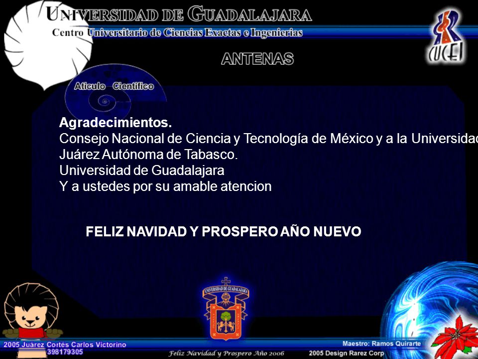 Agradecimientos. Consejo Nacional de Ciencia y Tecnología de México y a la Universidad Juárez Autónoma de Tabasco.
