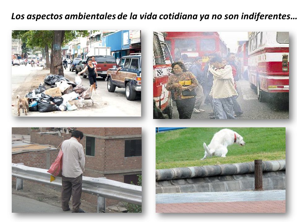 Los aspectos ambientales de la vida cotidiana ya no son indiferentes…