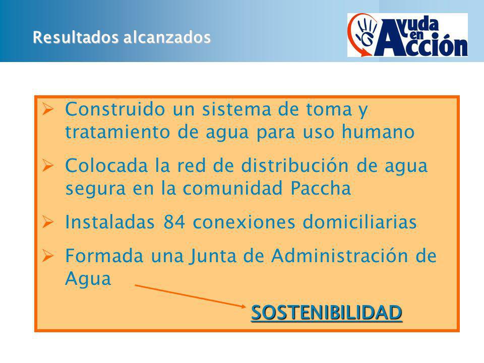 Construido un sistema de toma y tratamiento de agua para uso humano