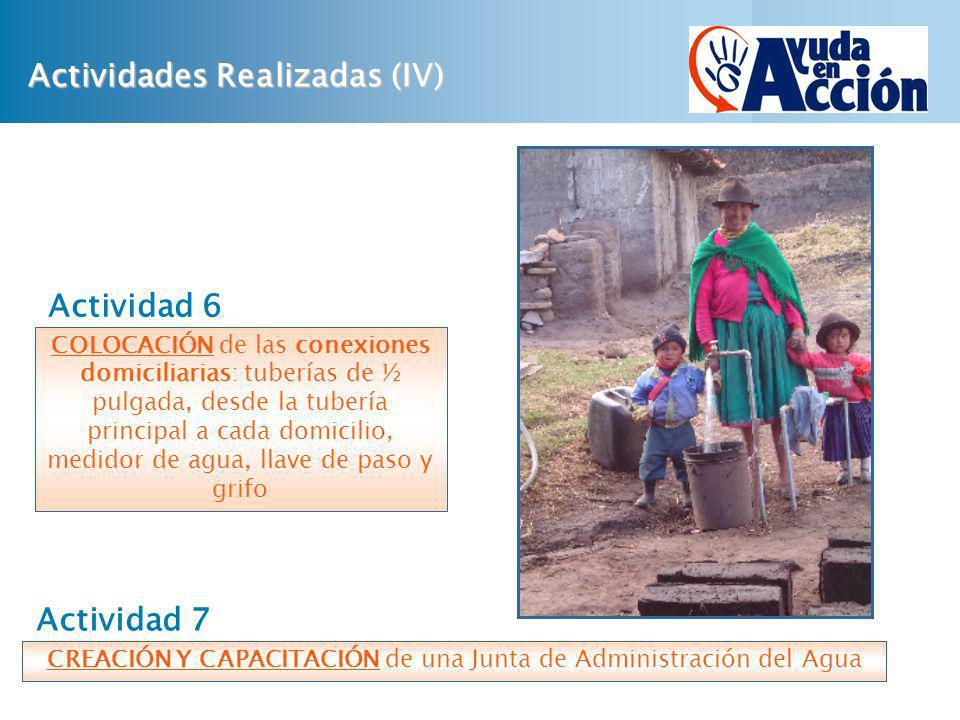 CREACIÓN Y CAPACITACIÓN de una Junta de Administración del Agua