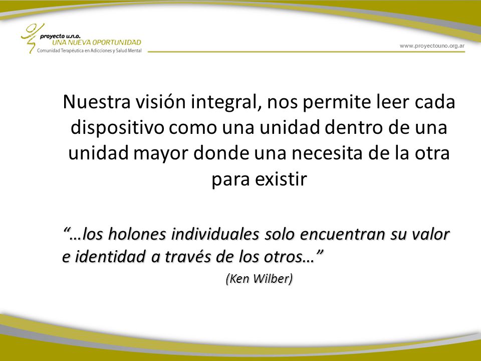 Nuestra visión integral, nos permite leer cada dispositivo como una unidad dentro de una unidad mayor donde una necesita de la otra para existir