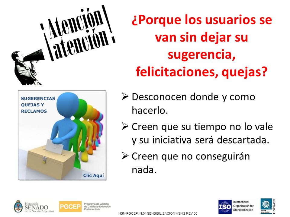 ¿Porque los usuarios se van sin dejar su sugerencia, felicitaciones, quejas