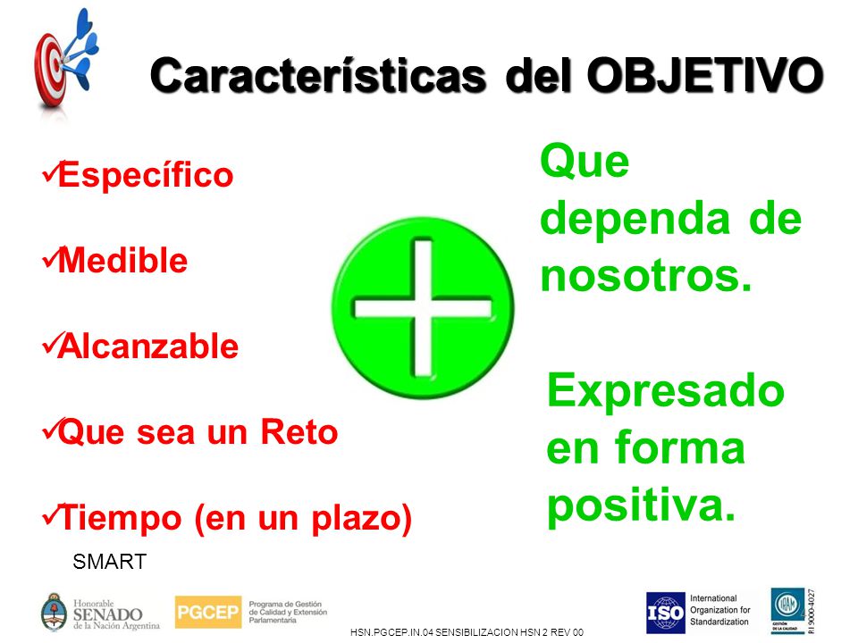 Características del OBJETIVO