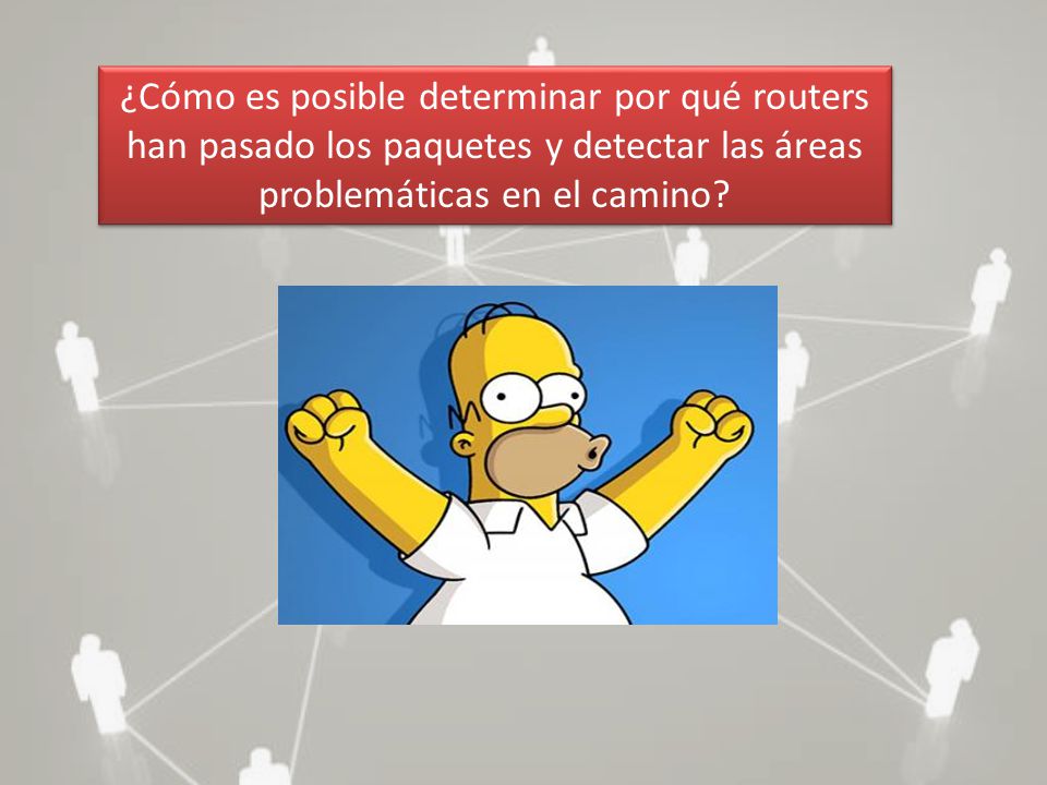 ¿Cómo es posible determinar por qué routers han pasado los paquetes y detectar las áreas problemáticas en el camino