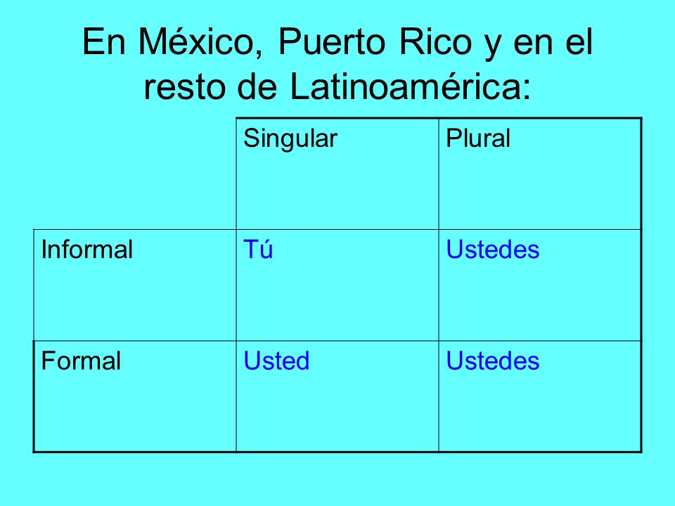 En México, Puerto Rico y en el resto de Latinoamérica: