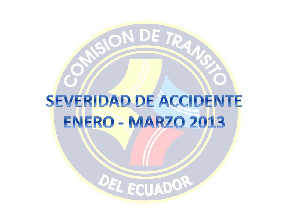 SEVERIDAD DE ACCIDENTE ENERO - MARZO 2013