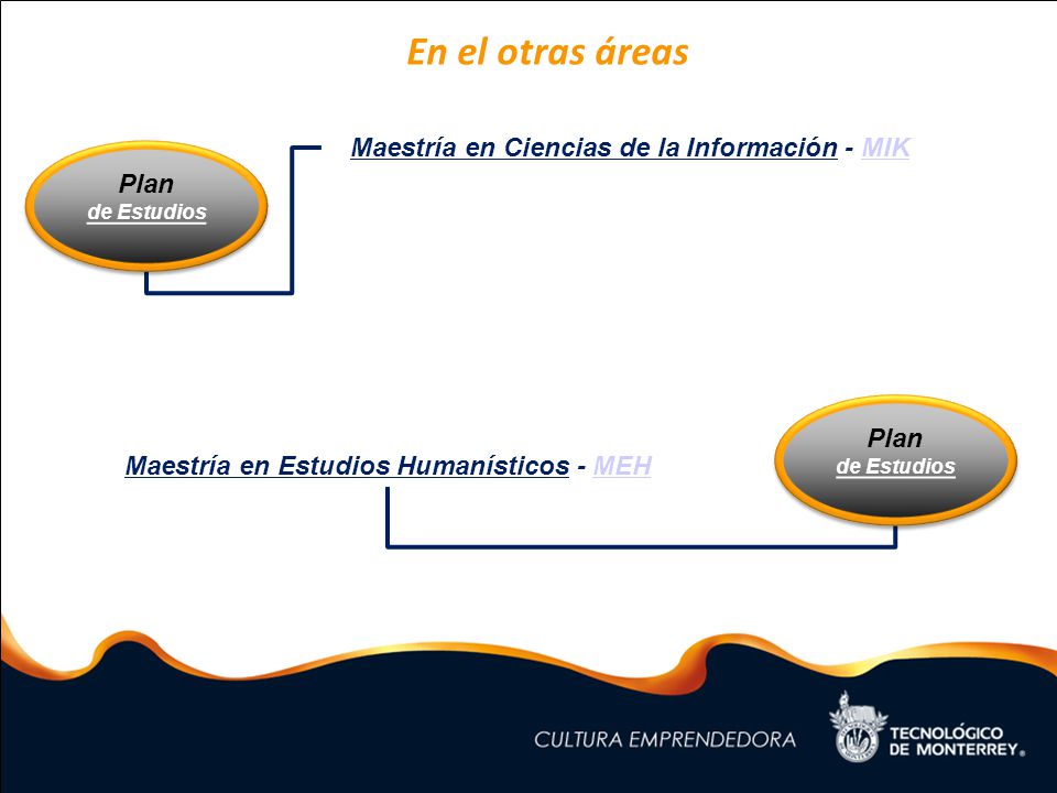 En el otras áreas Maestría en Ciencias de la Información - MIK Plan