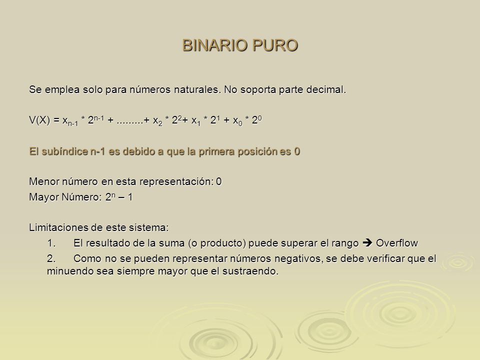 BINARIO PURO