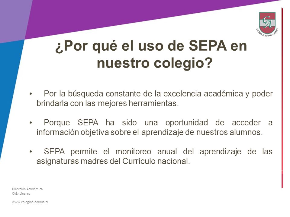 ¿Por qué el uso de SEPA en nuestro colegio