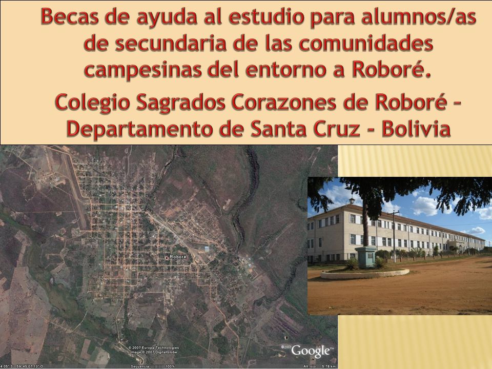 Becas de ayuda al estudio para alumnos/as de secundaria de las comunidades campesinas del entorno a Roboré.