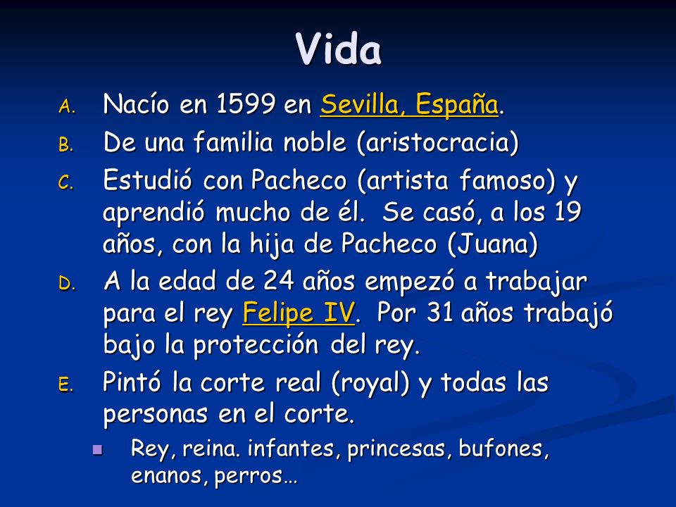Vida Nacío en 1599 en Sevilla, España.