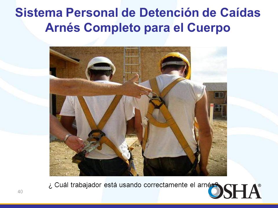 Sistema Personal de Detención de Caídas Arnés Completo para el Cuerpo