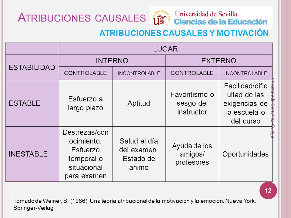 Atribuciones causales