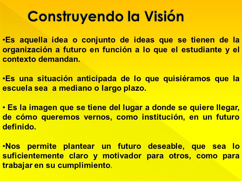 Construyendo la Visión
